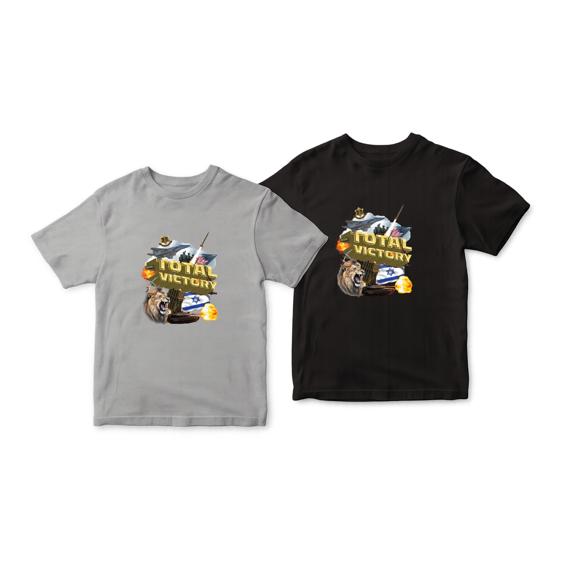 חולצות ניצחון מוחלט באנגלית חדש